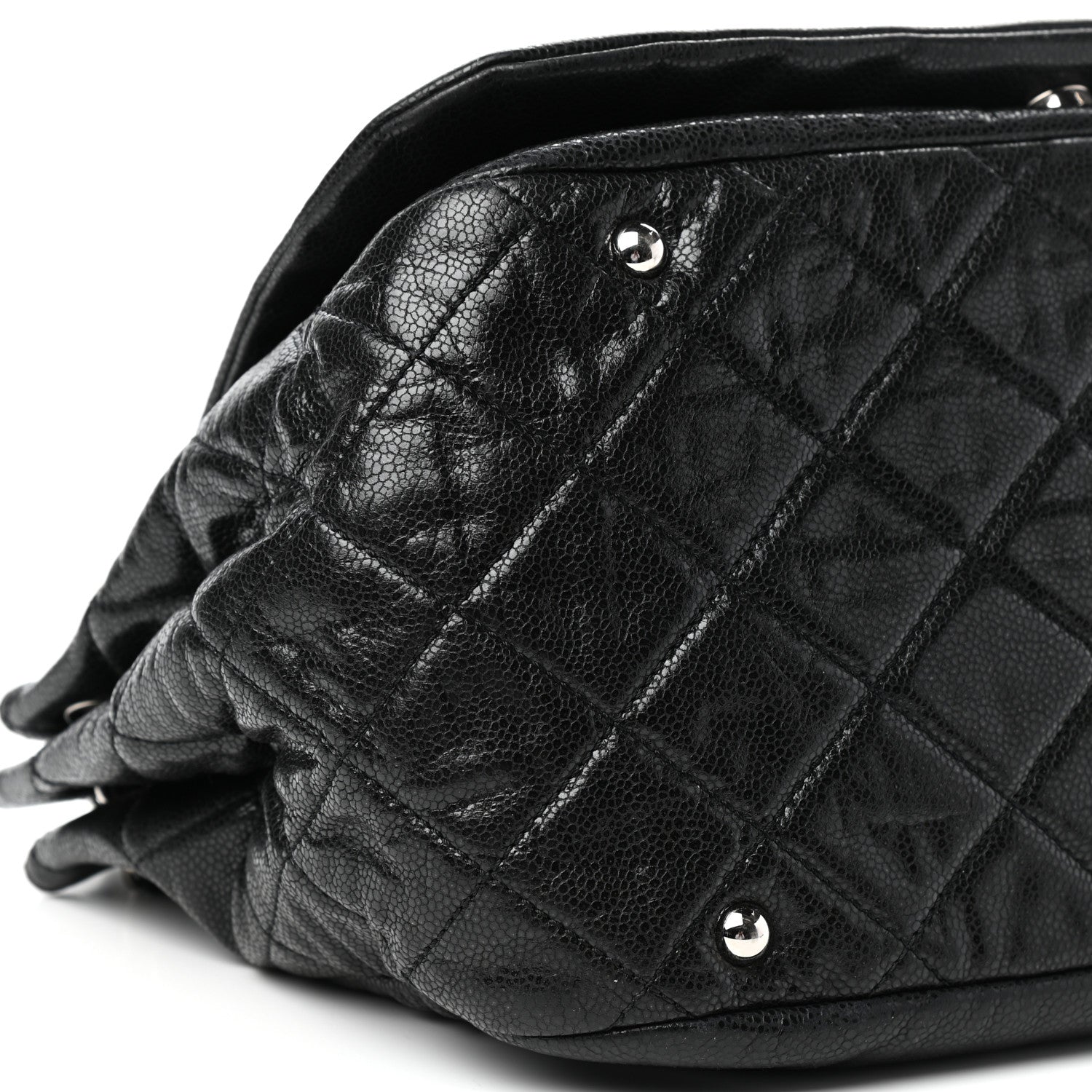 Chanel Caviar Timeless CC Accordion Flap Black 7 of 9