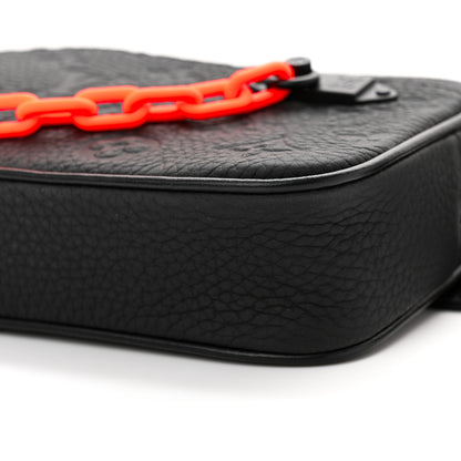 Louis Vuitton Taurillon Monogram Uniformes Solar Ray Soft Pochette Volga Belt Bag Black 9 of 9