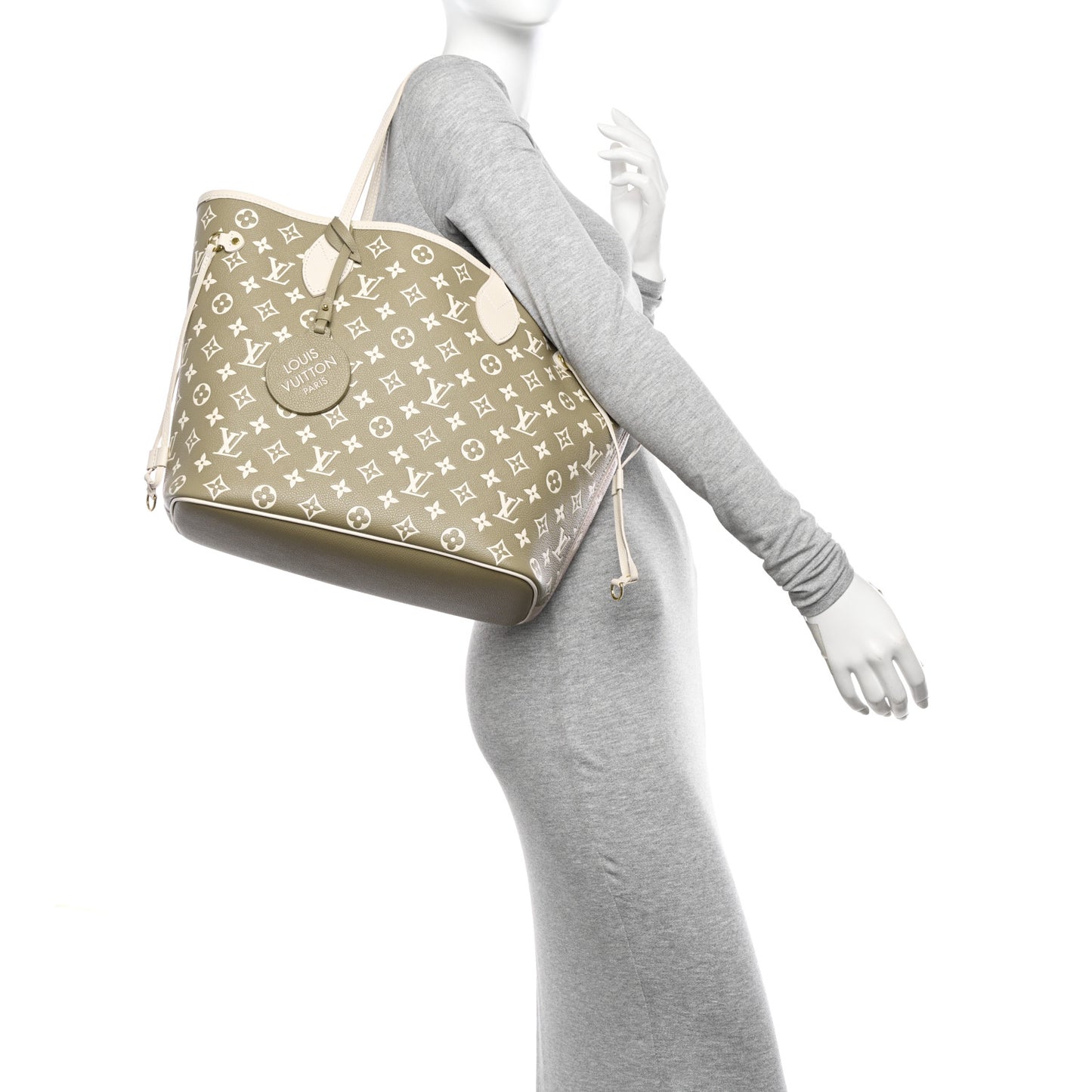 Empreinte Monogram Spring In The City Neverfull MM Kaki Beige Cream
