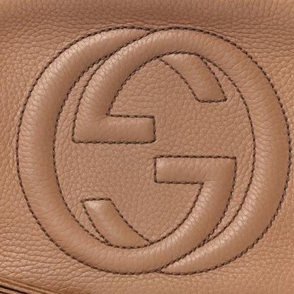 Gucci Pebbled Calfskin Small Soho Disco Bag Camelia 9 of 12
