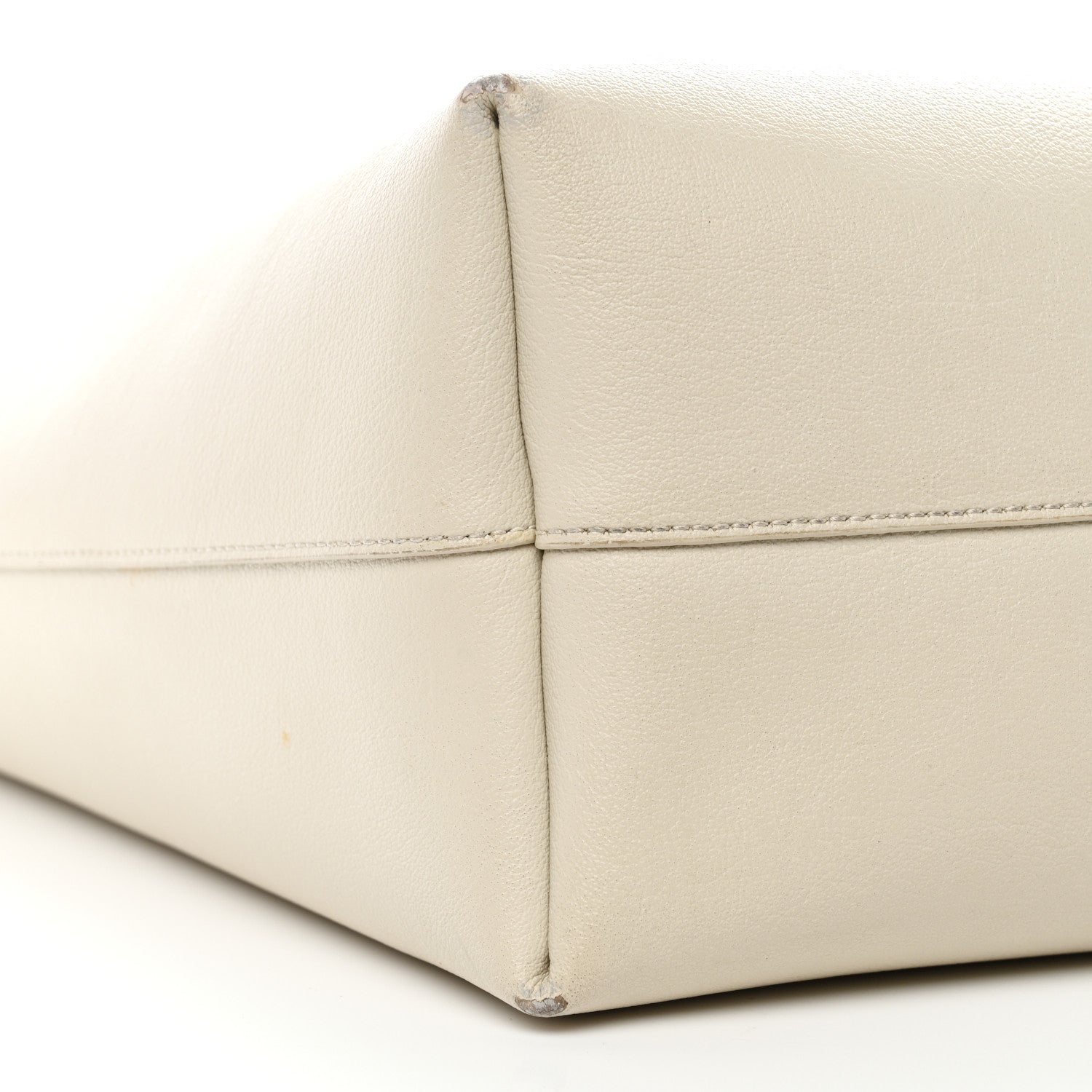 Saint Laurent Calfskin Large Shopping Tote Porcellana 10 of 19