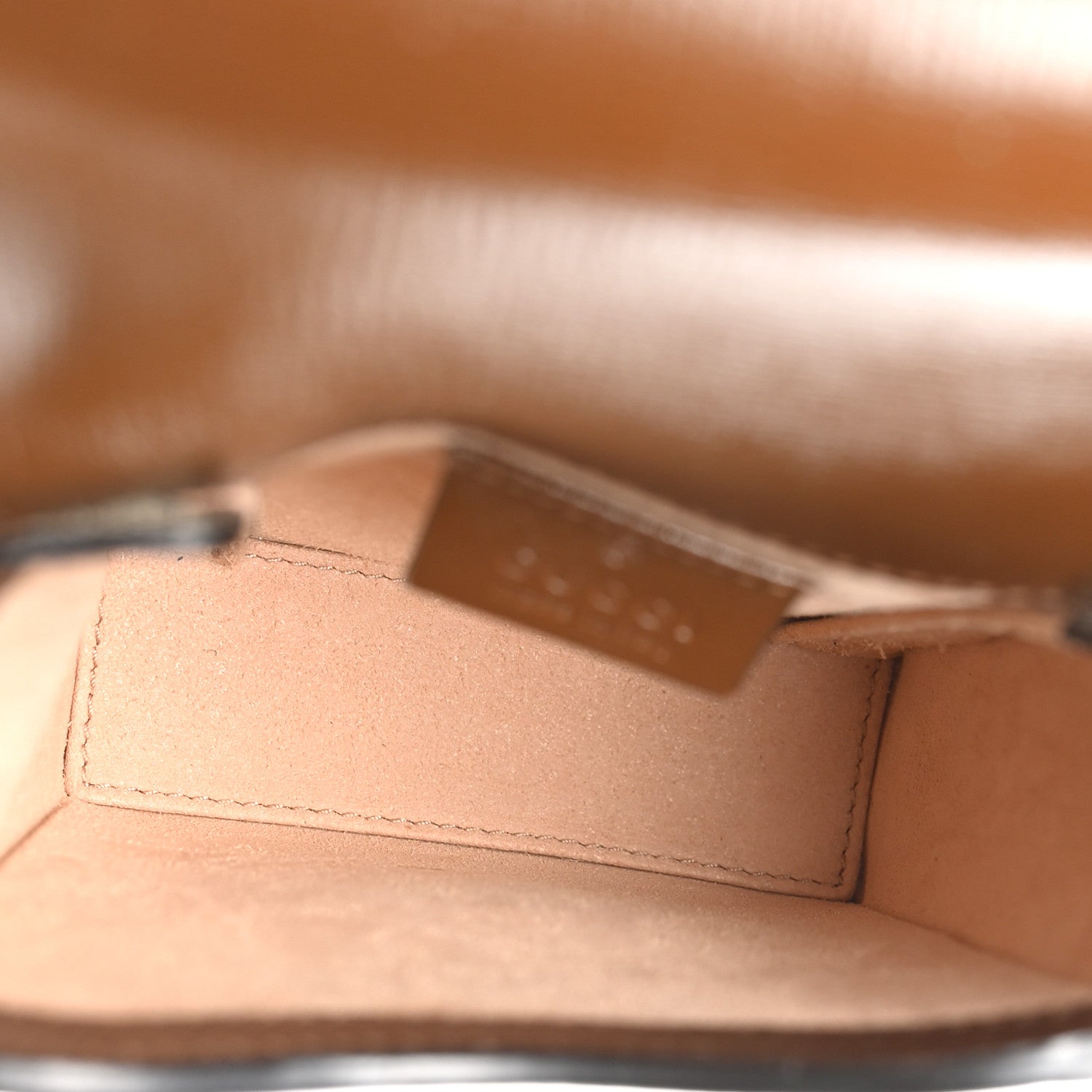Gucci GG Supreme Monogram Mini Horsebit 1955 Crossbody Bag Beige Brown Sugar 5 of 12