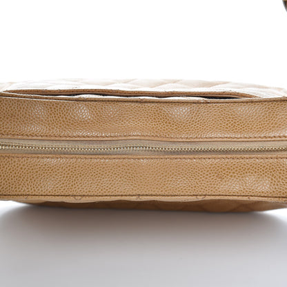 Chanel Caviar Quilted Timeless CC Shoulder Bag Beige 17 of 22