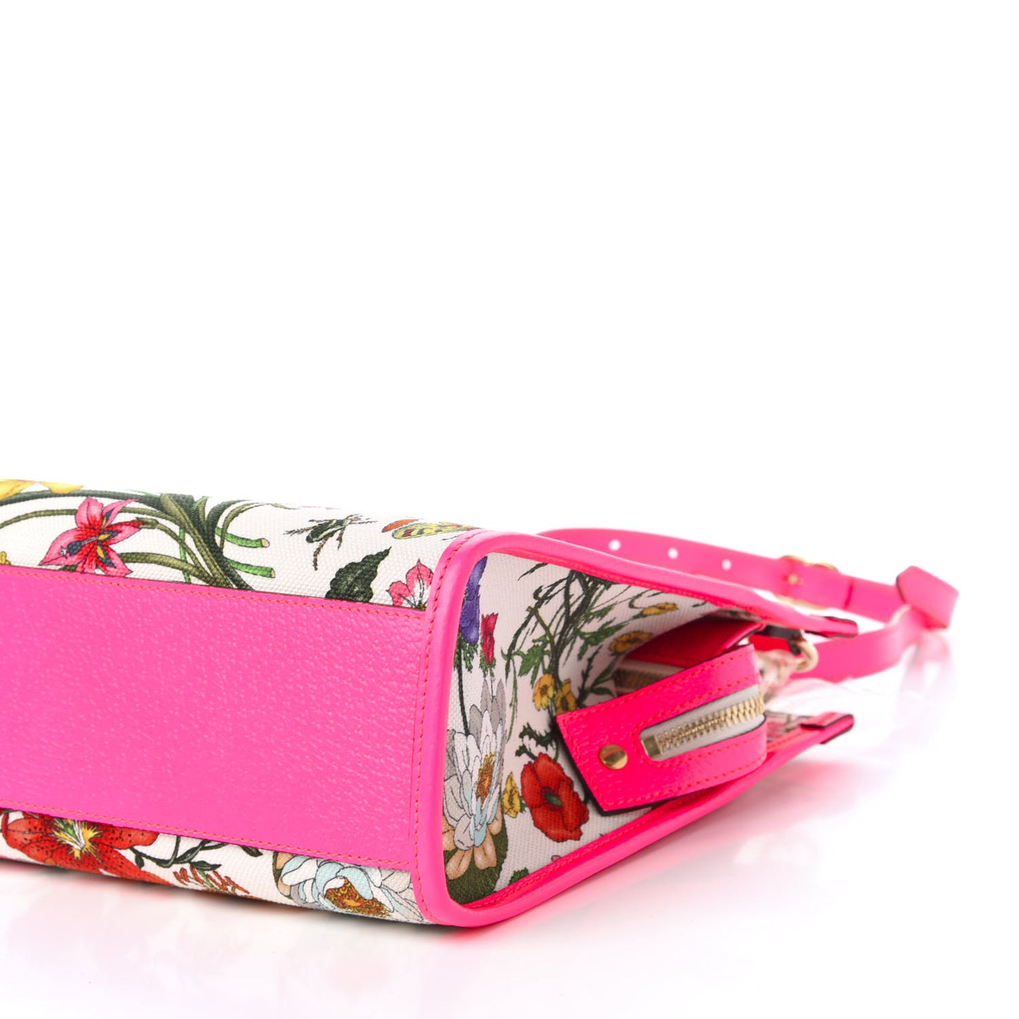 Canvas Medium Flora Tote Fuchsia