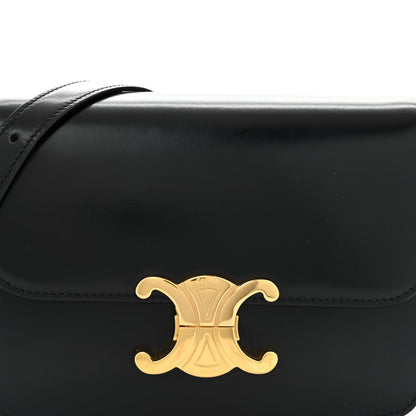 Celine Shiny Calfskin Teen Triomphe Black 9 of 12