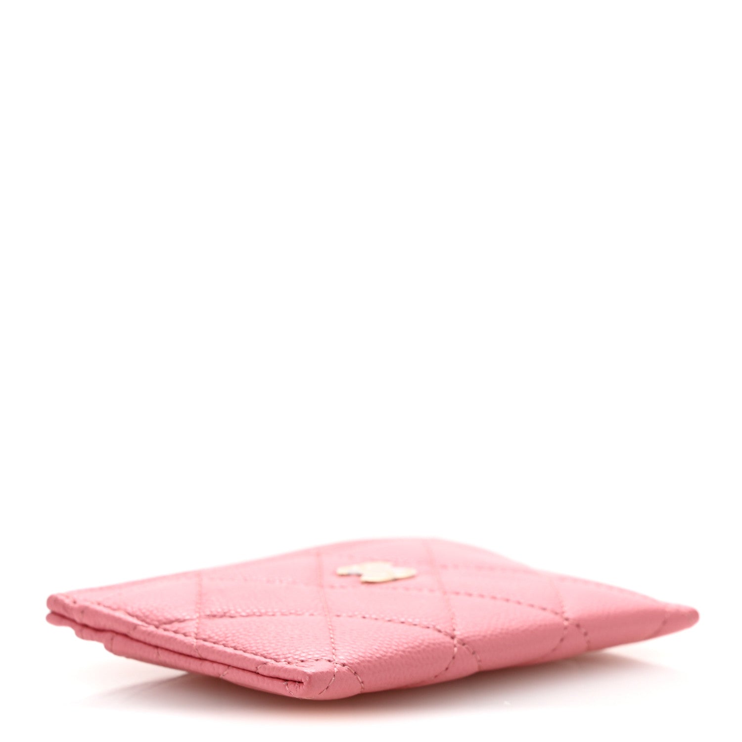 Chanel Caviar Quilted Card Holder Dark Pink 4 of 8