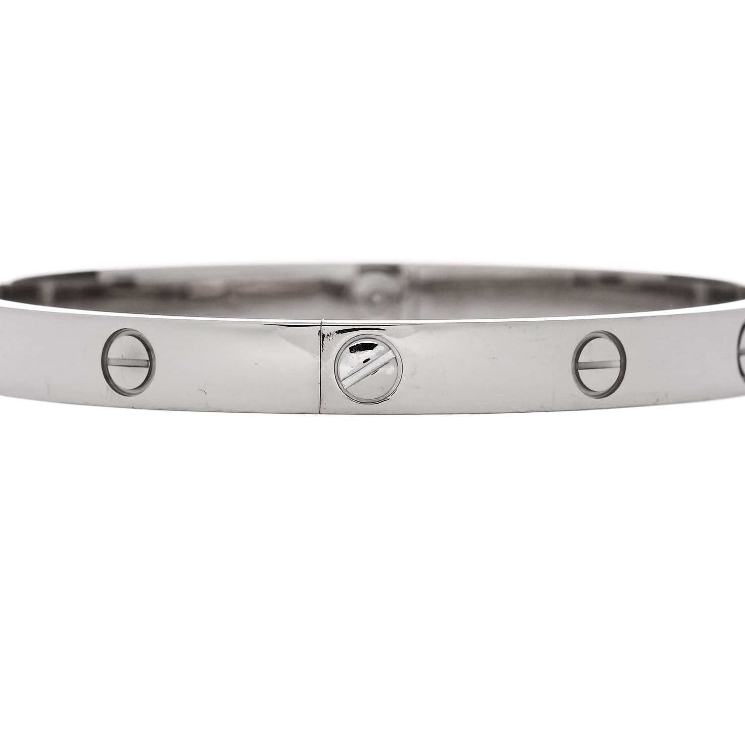 Cartier 18K White Gold LOVE Bracelet 20 4 of 10
