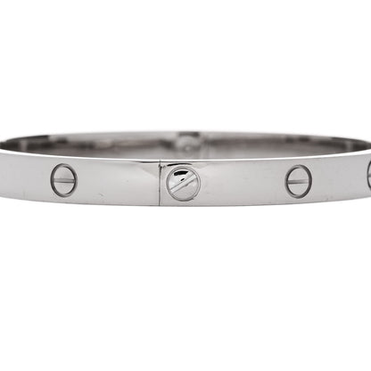 Cartier 18K White Gold LOVE Bracelet 20 4 of 10