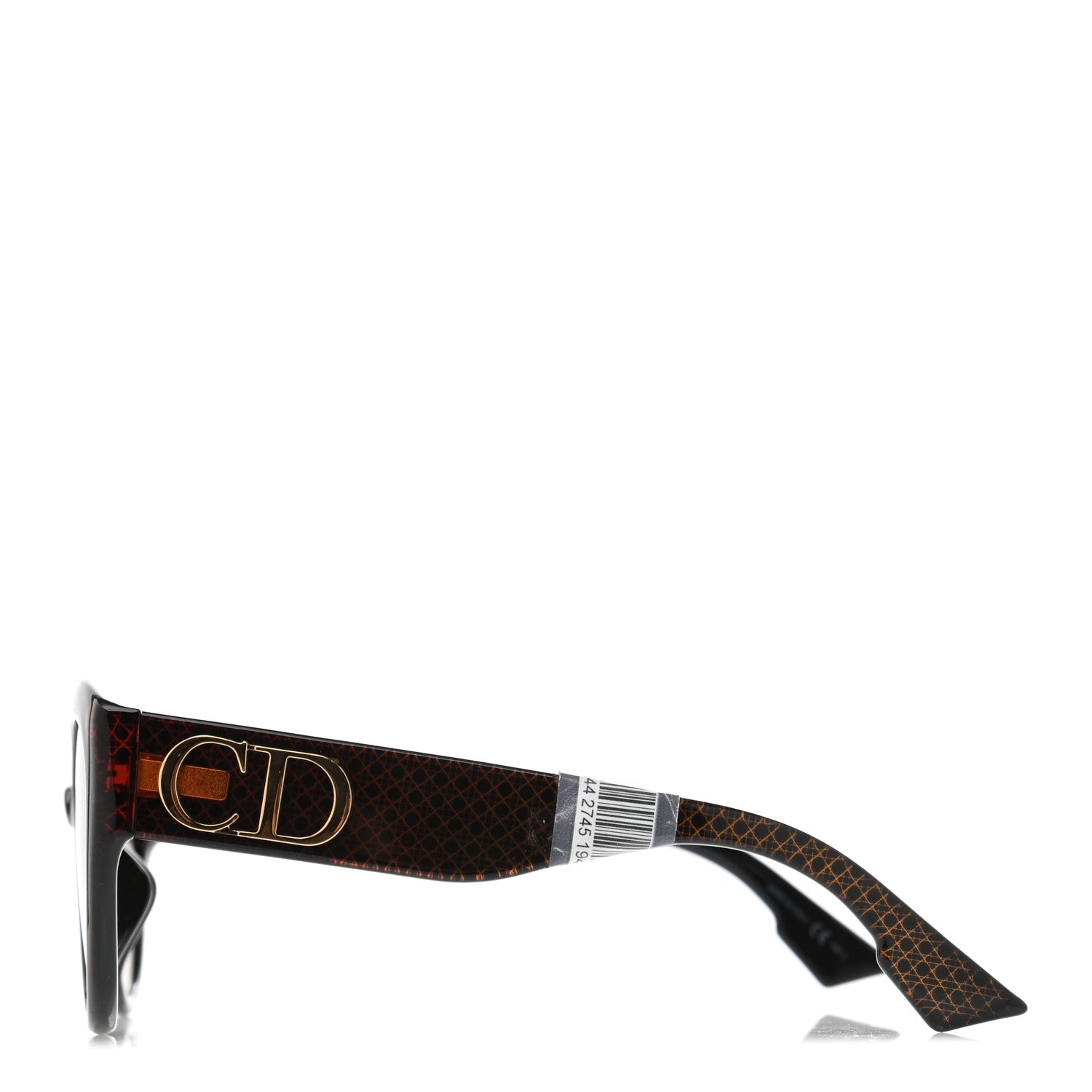 Christian Dior Acetate DDiorF Cat Eye Sunglasses Brown 3 of 8