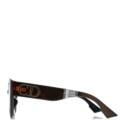 Christian Dior Acetate DDiorF Cat Eye Sunglasses Brown 3 of 8
