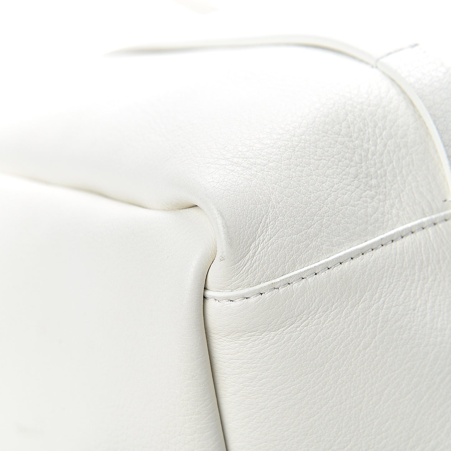 Smooth Calfskin Double Sided Small Everyday Tote Optic White Black