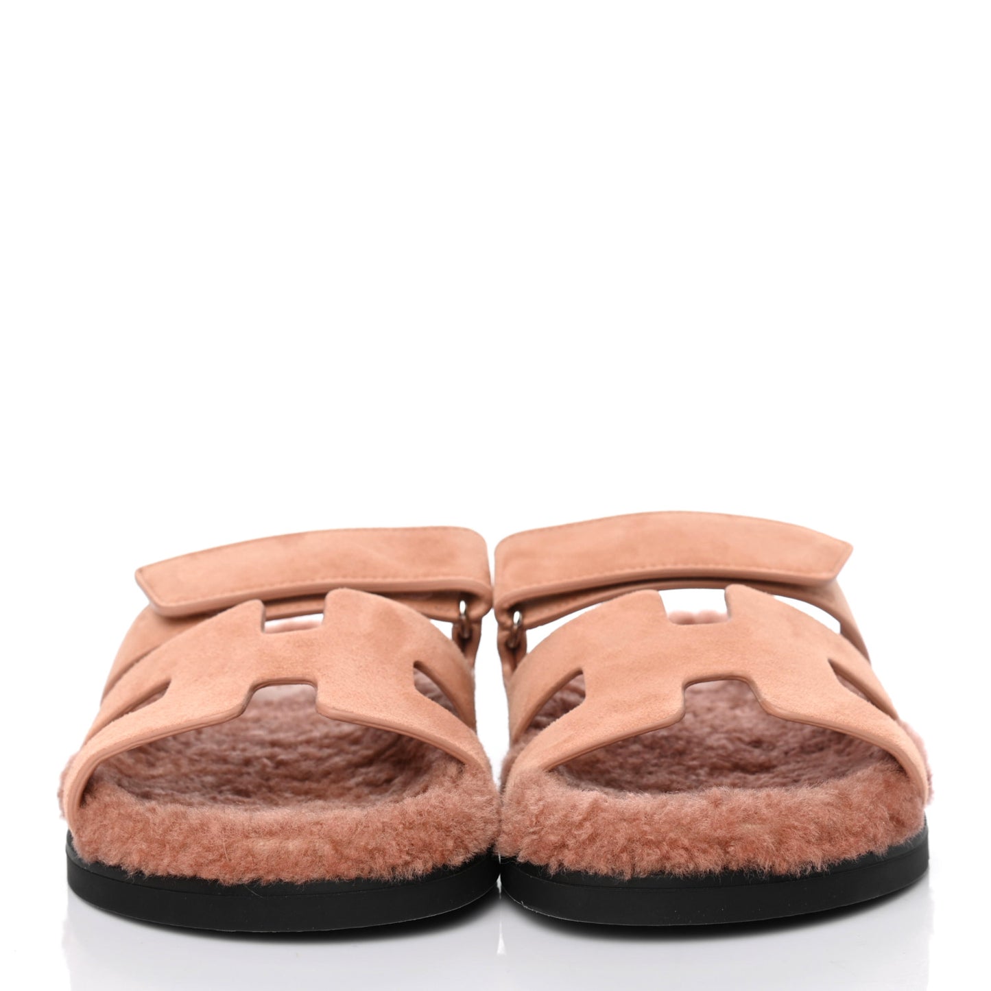 Suede Goatskin Woolskin Womens Chypre Sandals 37.5 Rose Aube