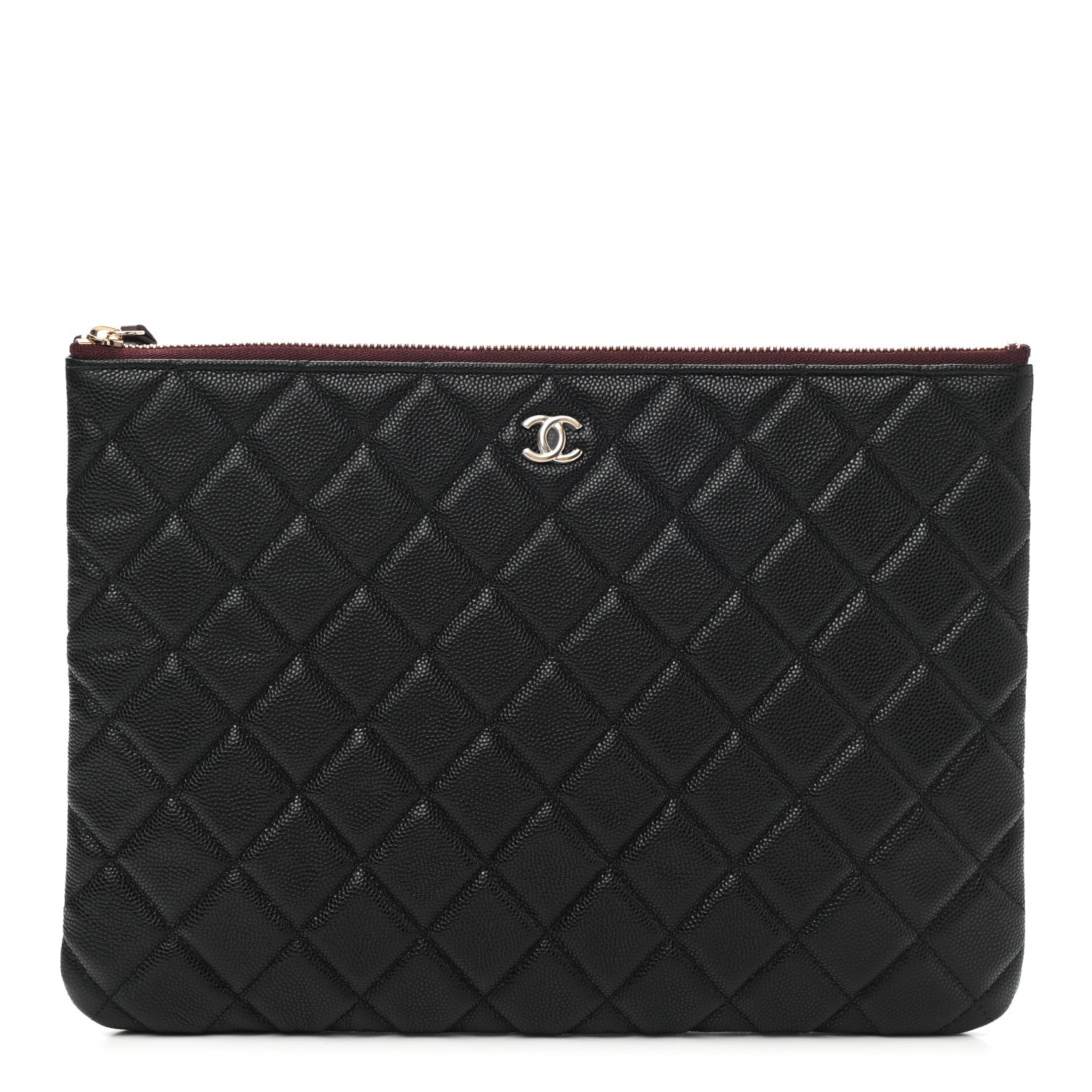 Chanel Caviar Quilted Medium Cosmetic Case Black 1 of 8