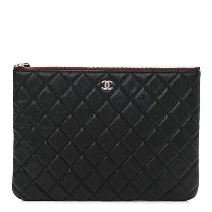 Chanel Caviar Quilted Medium Cosmetic Case Black 1 of 8