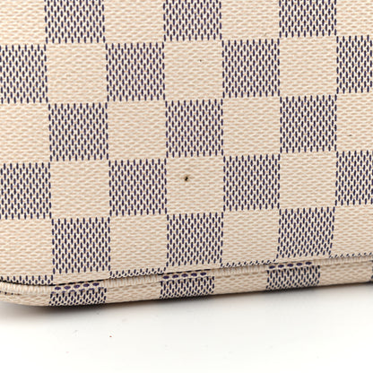 Louis Vuitton Damier Azur Neo Neverfull MM Rose Ballerine 12 of 13