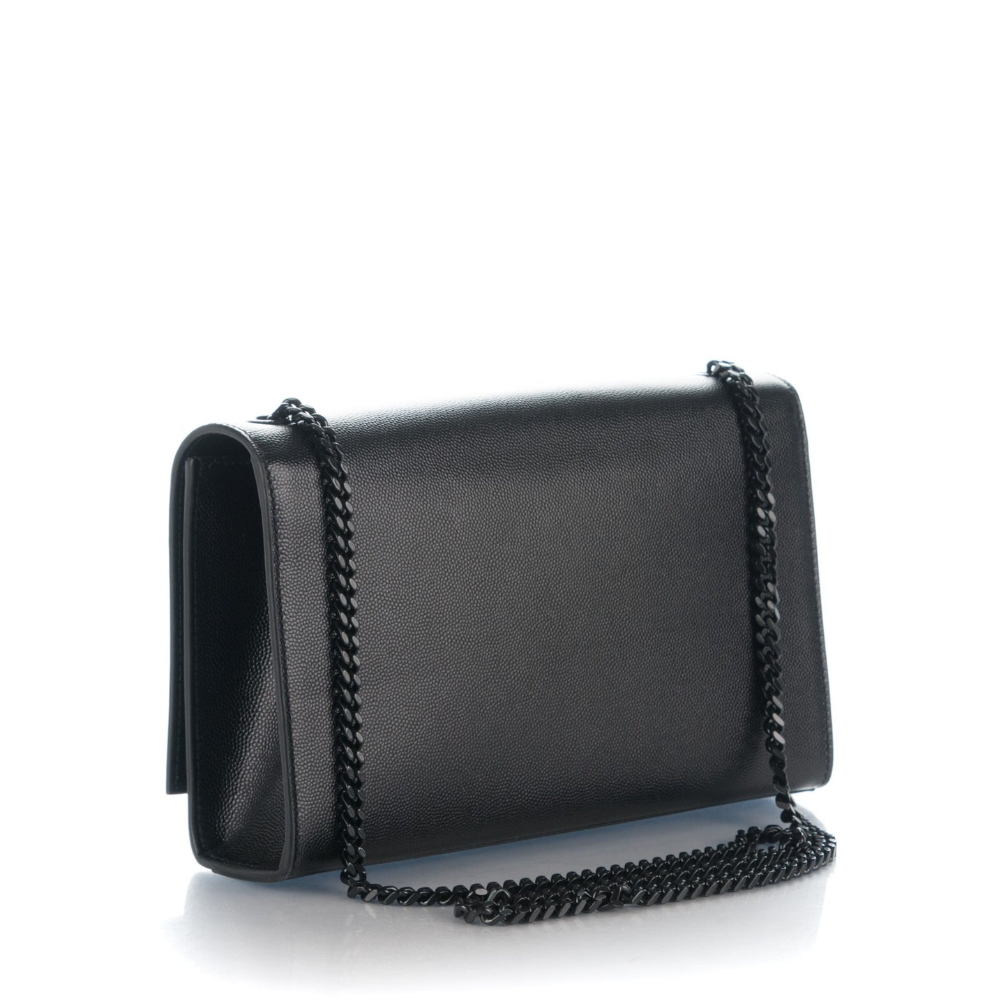 Grain De Poudre Medium Classic Monogram Kate Satchel Black