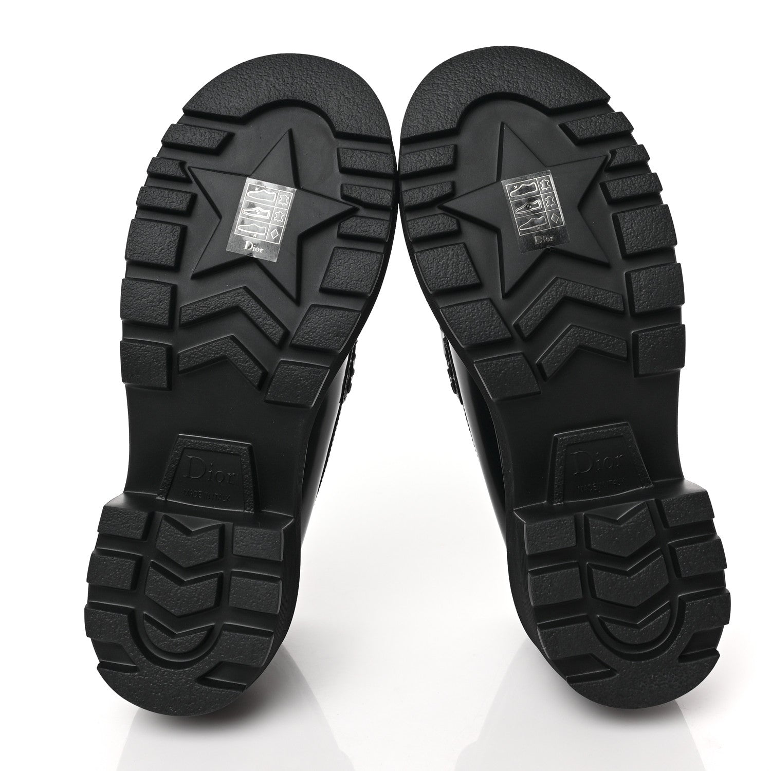 Christian Dior Brushed Calfskin Rubber Dior Code Cap Toe Lug Sole 15mm Loafers 36.5 Black 6 of 8