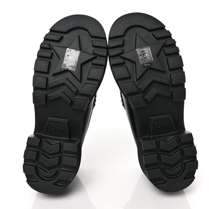 Christian Dior Brushed Calfskin Rubber Dior Code Cap Toe Lug Sole 15mm Loafers 36.5 Black 6 of 8