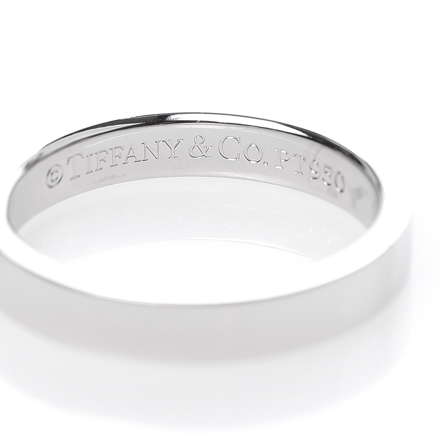 Tiffany Platinum 3mm Essential Wedding Band Ring 47 4 4 of 4