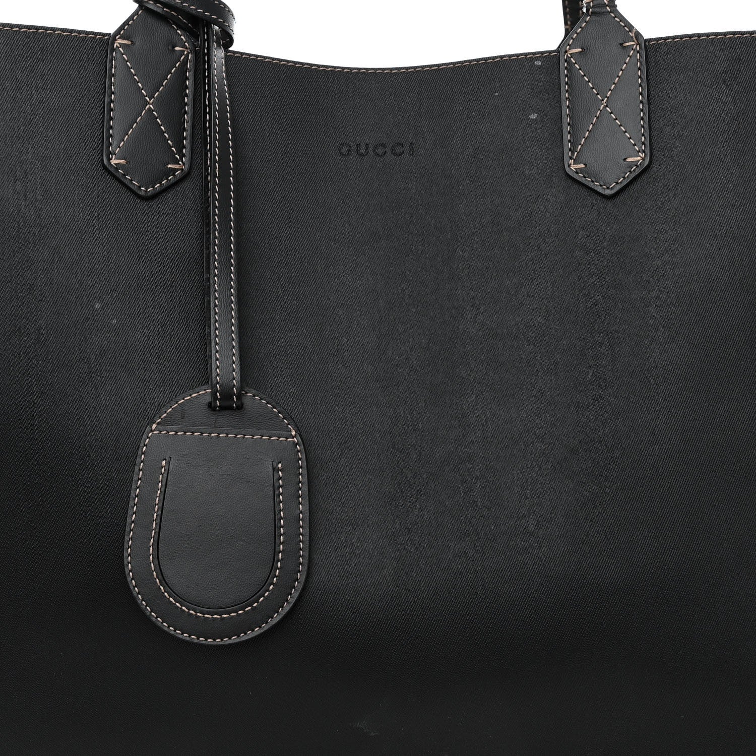 Gucci Calfskin GG Supreme Monogram Large Reversible Tote Black 14 of 24