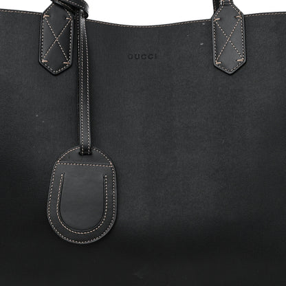 Gucci Calfskin GG Supreme Monogram Large Reversible Tote Black 14 of 24