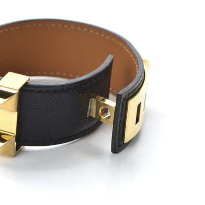 Hermes Madame Calfskin Collier de Chien 24 Bracelet T2 Black 4 of 7