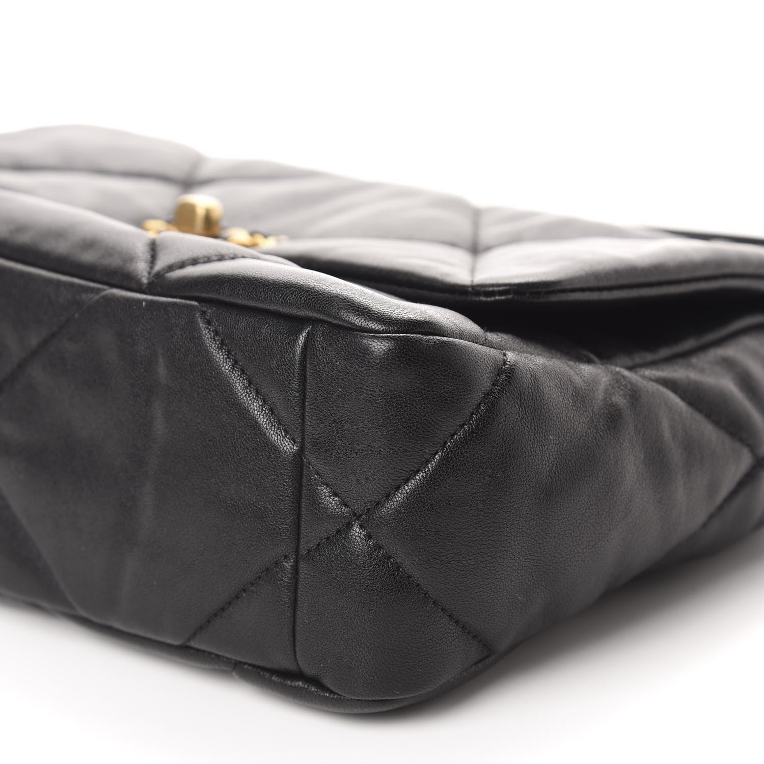 Chanel Lambskin Quilted Medium 19 Flap Black 7 of 11