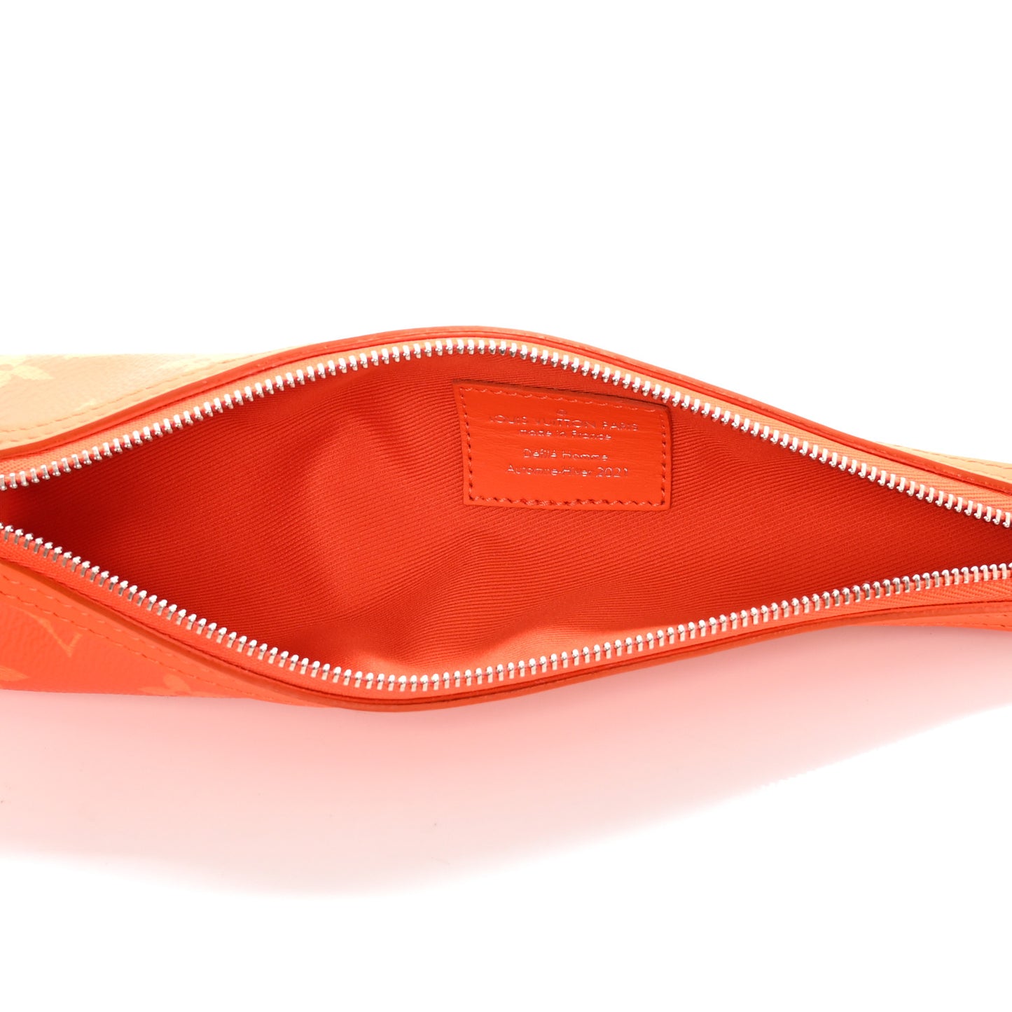 Monogram Carrot Pouch Orange