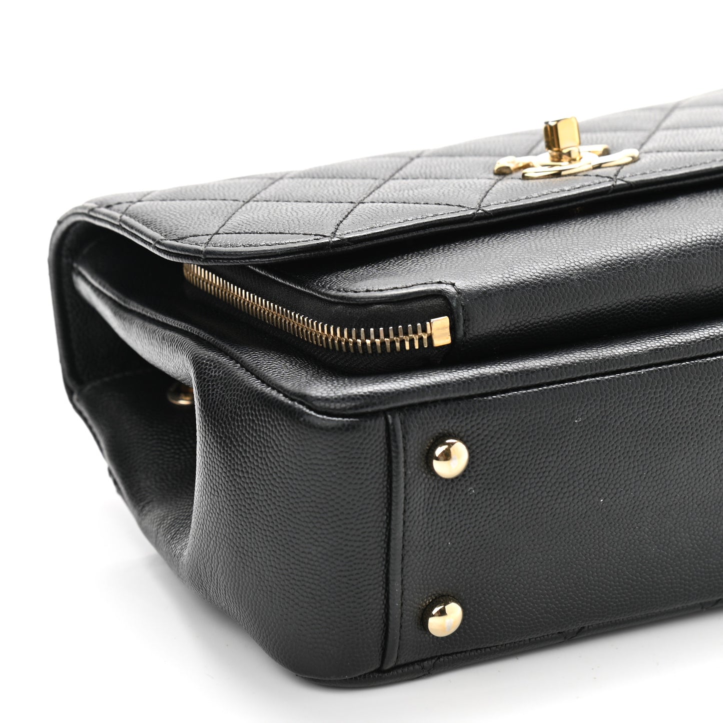 Caviar Quilted Medium Business Affinity Flap Black