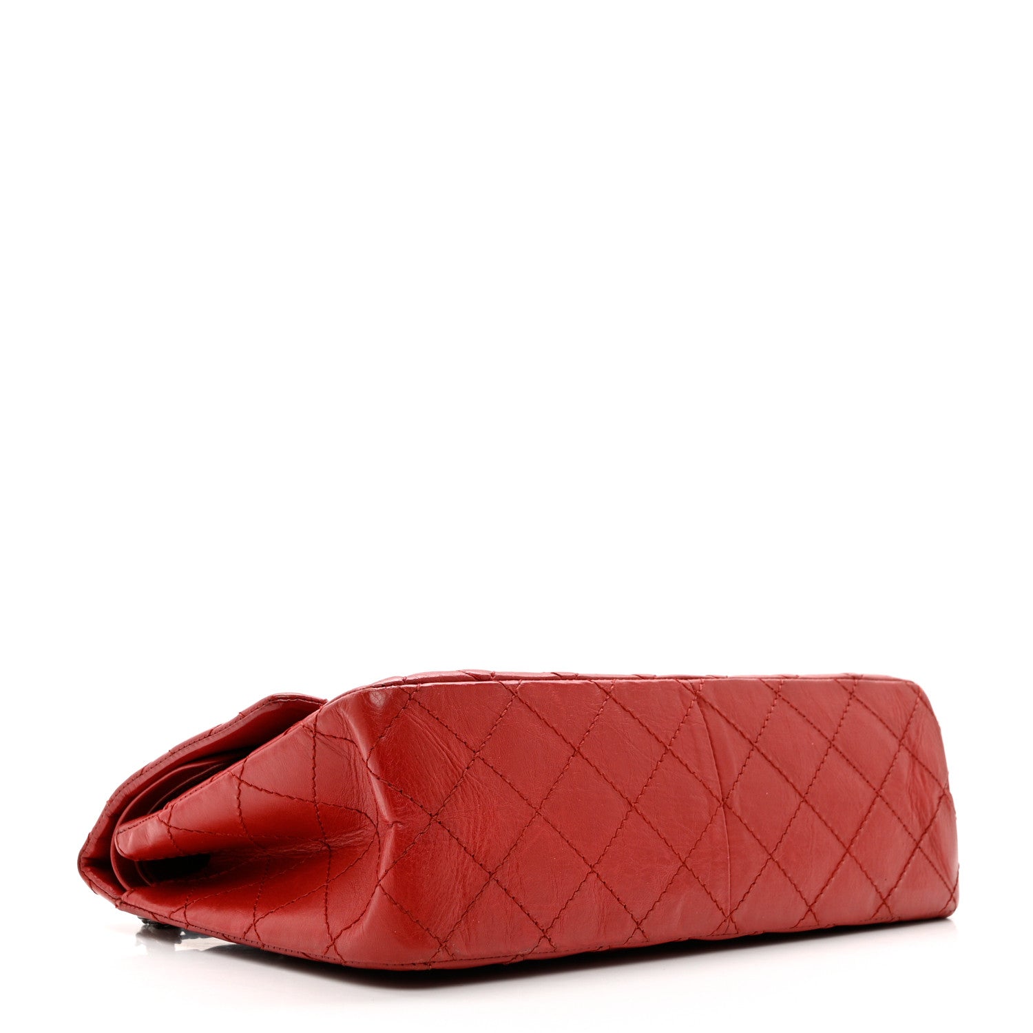 Chanel Aged Calfskin Quilted 2.55 Reissue 226 Flap Red 4 of 9
