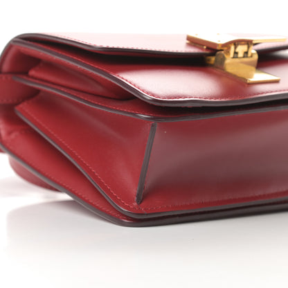 Celine Smooth Calfskin Small Classic Box Flap Bag Red 9 of 11