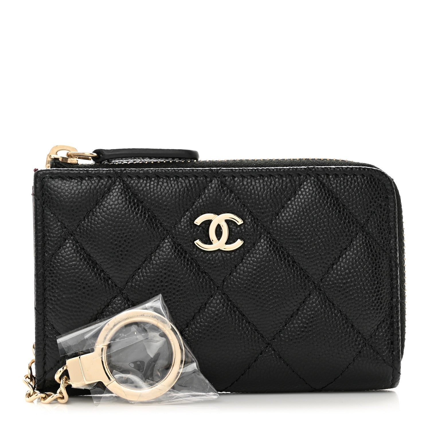 Chanel Caviar Quilted Key Holder Case Black 1 of 7