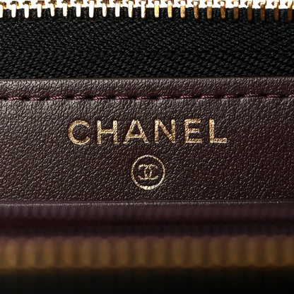 Chanel Caviar Quilted Large Gusset Zip Around Wallet Black 6 of 10