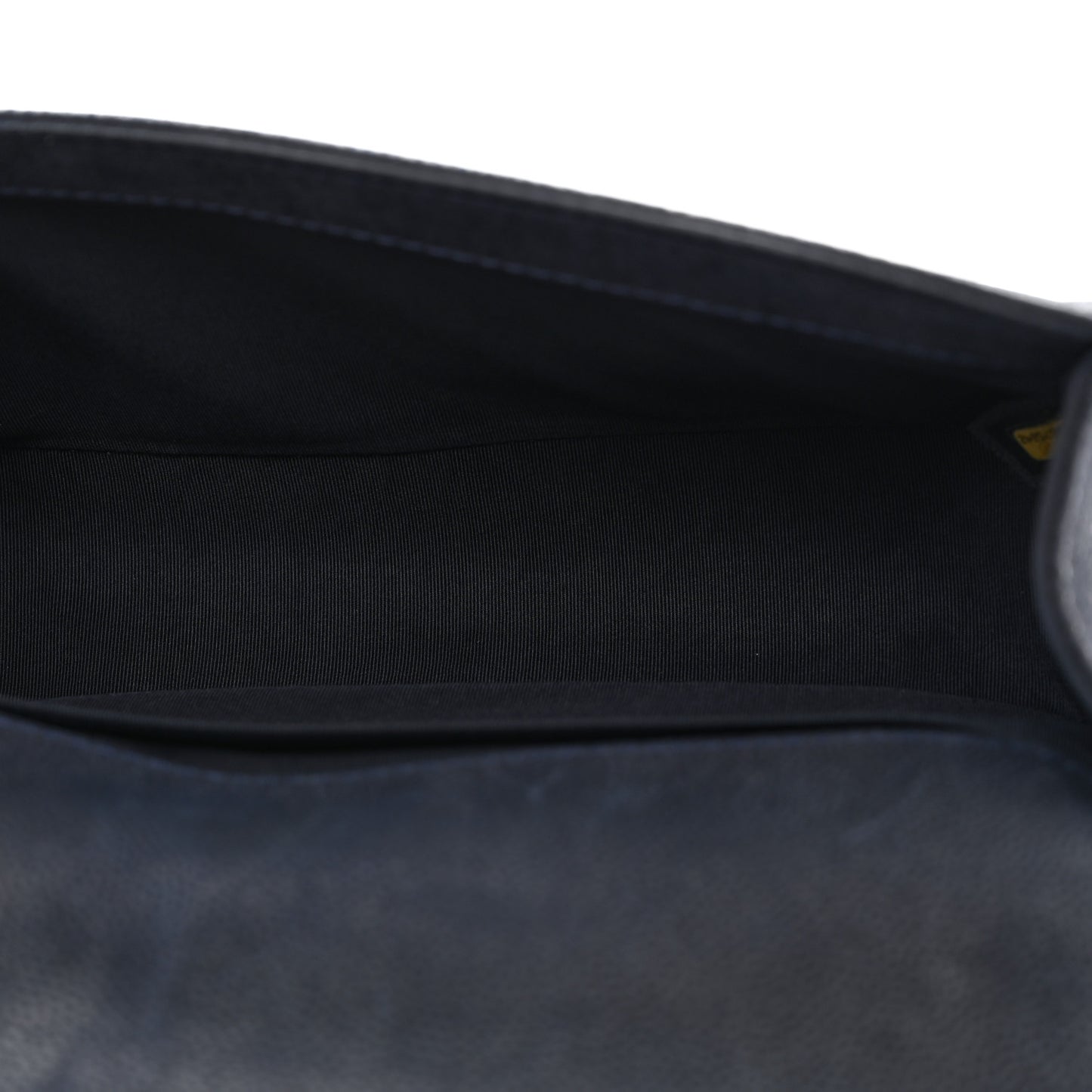 Iridescent Caviar Quilted Medium Boy Flap Dark Blue