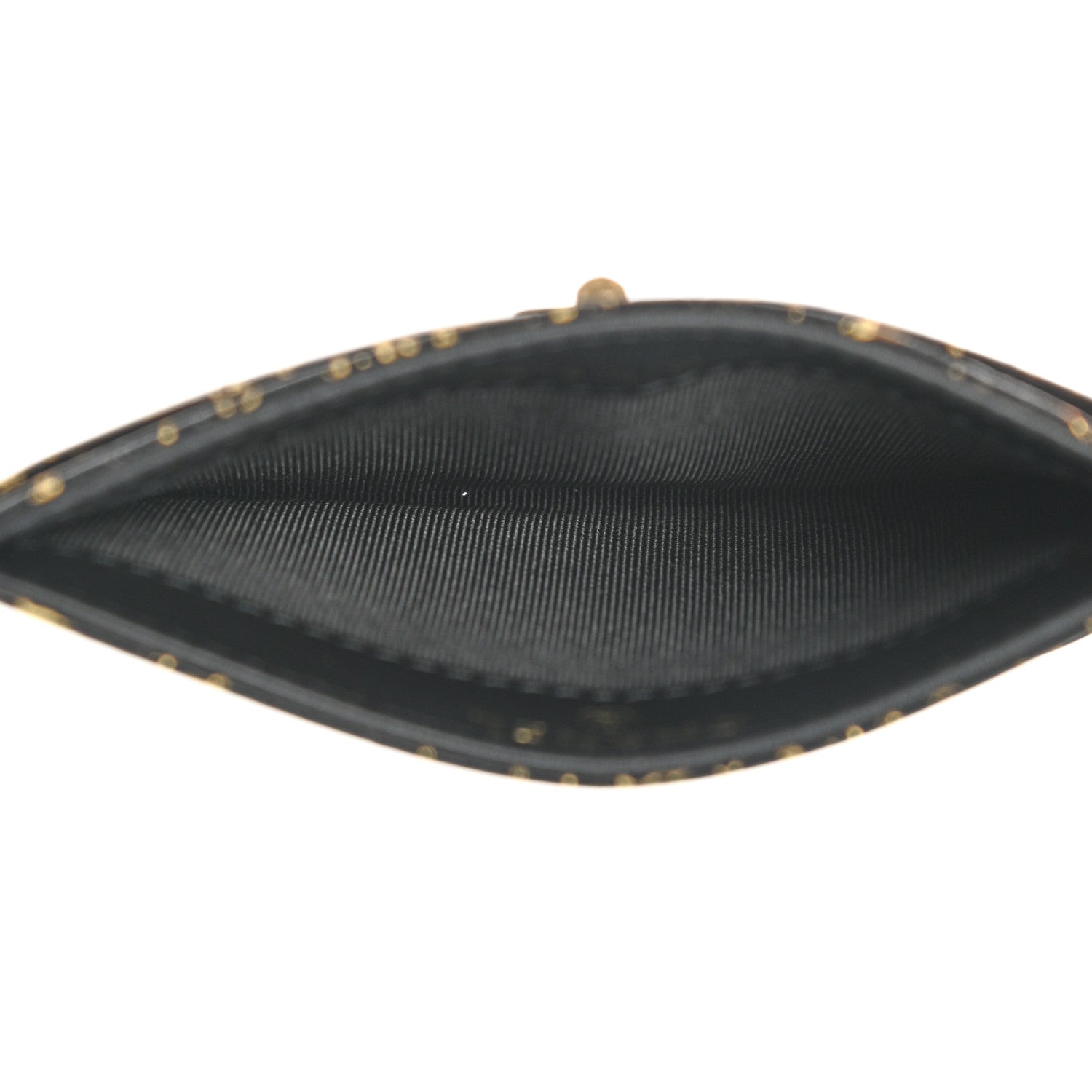 Chanel Calfskin Crocodile Embossed Graffiti 2.55 Cocodile Reissue Card Holder Black Gold 5 of 8
