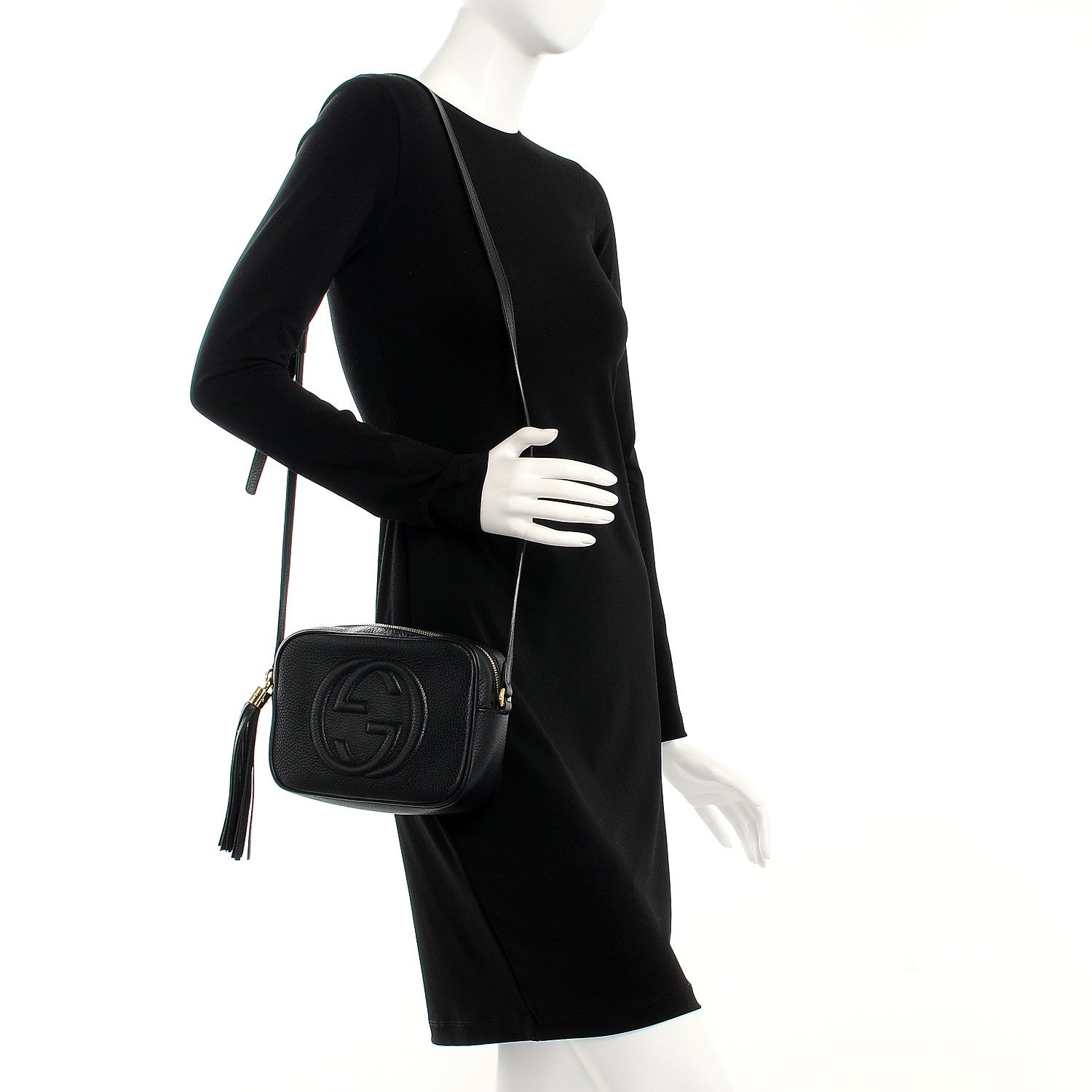 Gucci Pebbled Calfskin Small Soho Disco Bag Black 2 of 7