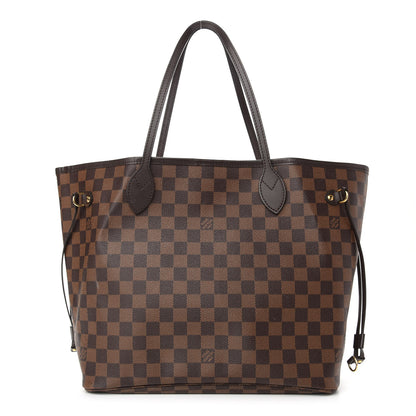 Louis Vuitton Damier Ebene Neo Neverfull MM Rose Ballerine 1 of 8