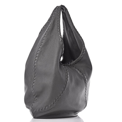 Bottega Veneta Cervo Deerskin Large Hobo Light Grey 3 of 10