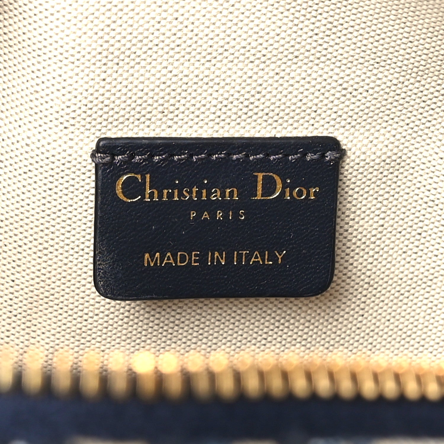 Christian Dior Oblique 30 Montaigne Cosmetic Pouch Blue 6 of 10