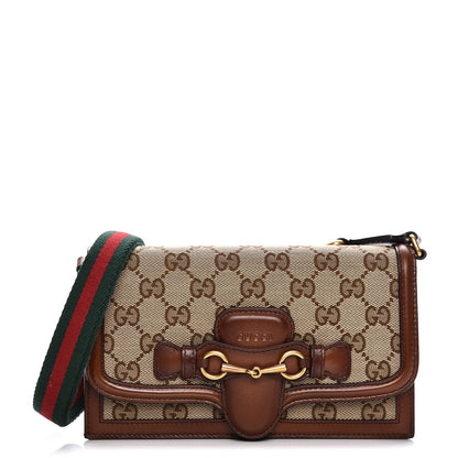 Gucci Monogram Lady Web Convertible Wallet Beige Cuir 1 of 7