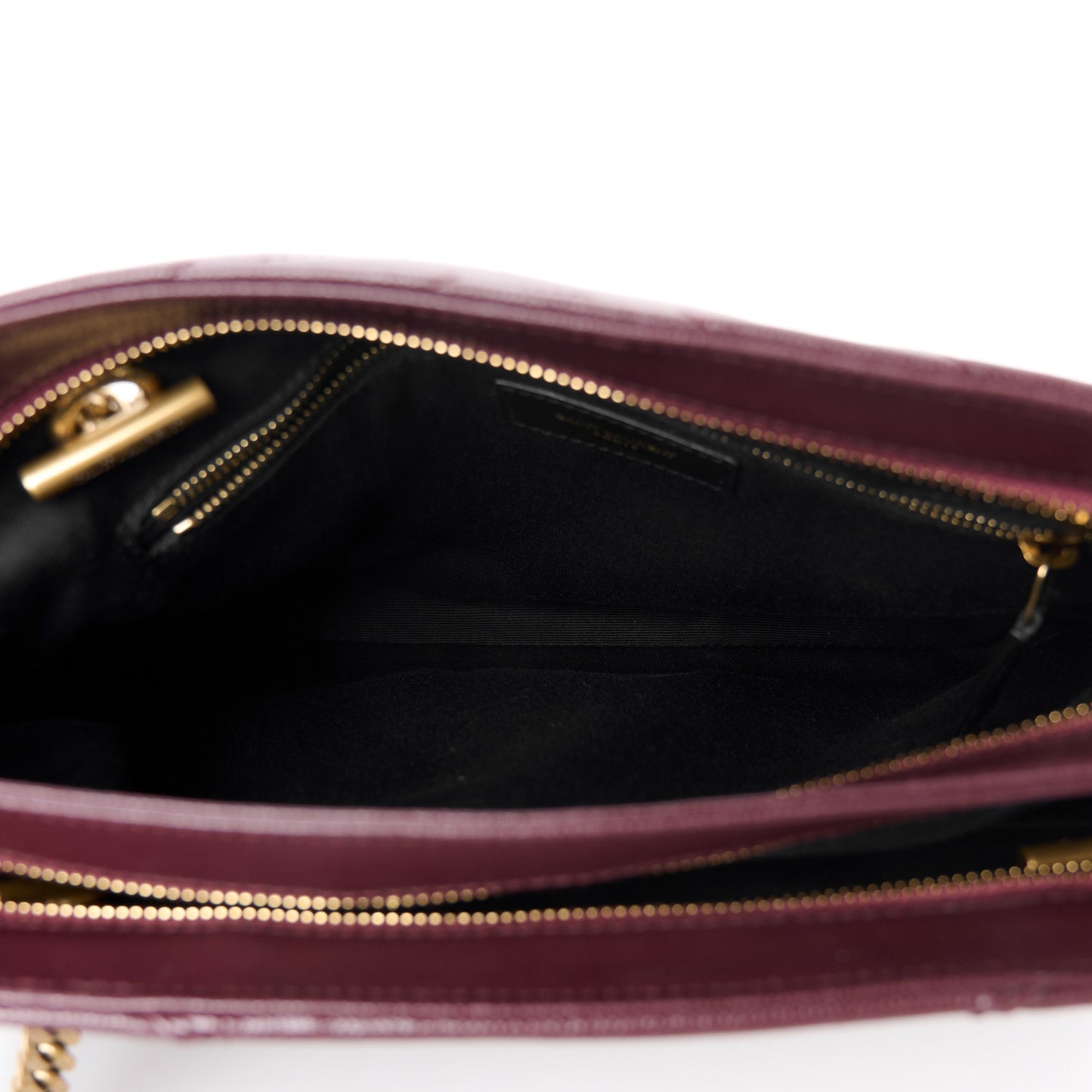Grain de Poudre Matelasse Chevron Small Tribeca Shopping Bag Rouge Legoin