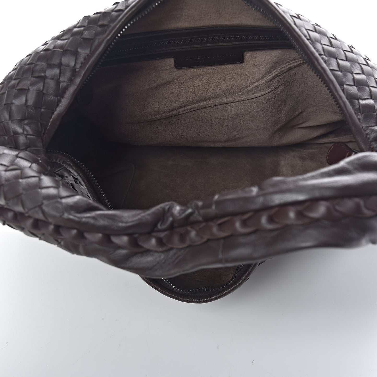 Nappa Intrecciato Large Veneta Hobo Ebano