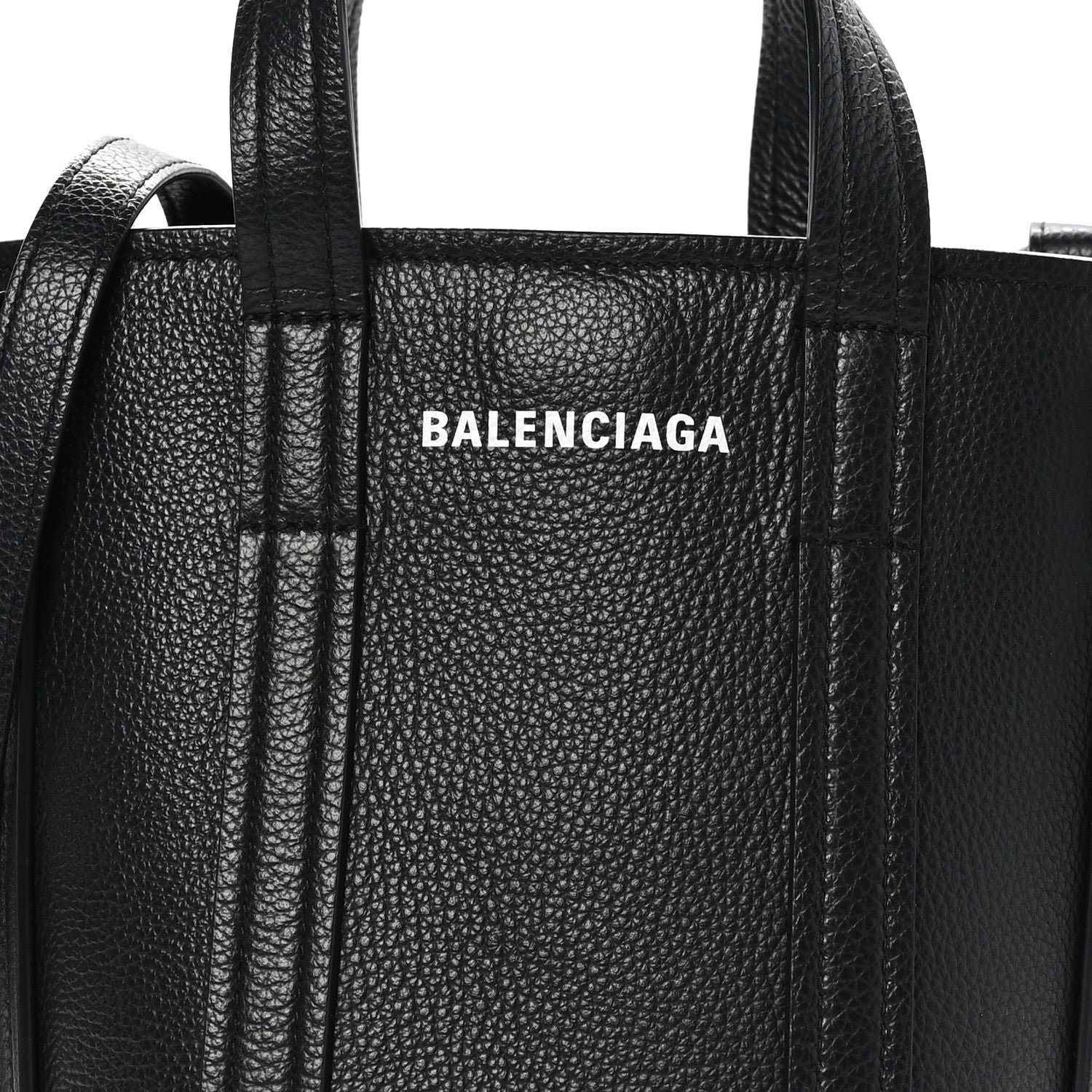 Balenciaga Grained Calfskin XS Everyday North South Shoulder Tote Bag Black 7 of 12