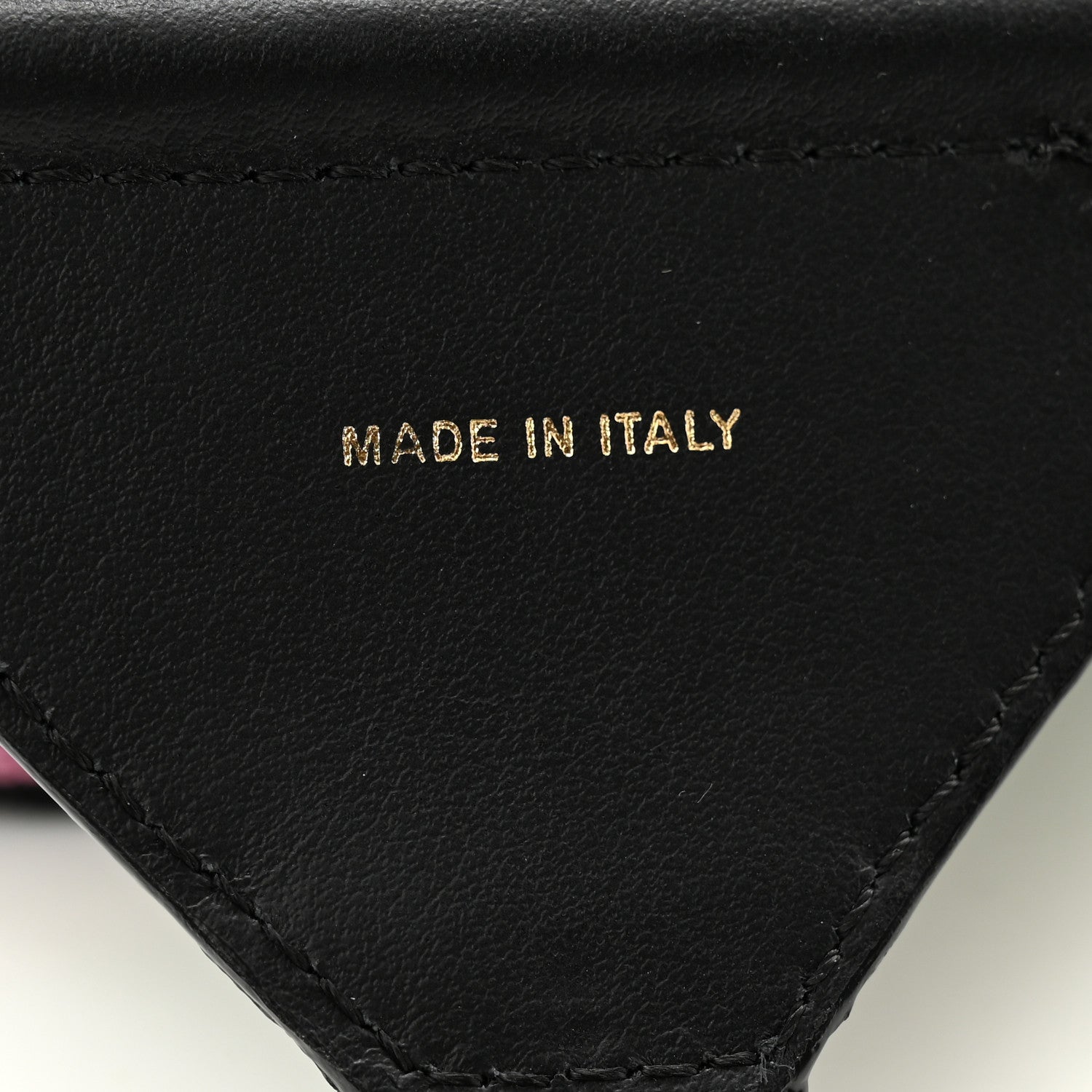Fendi Cannete Ribbon Poly Vitello Century Logo Adjustable Strap You Rosa Antico Verde Black 4 of 4