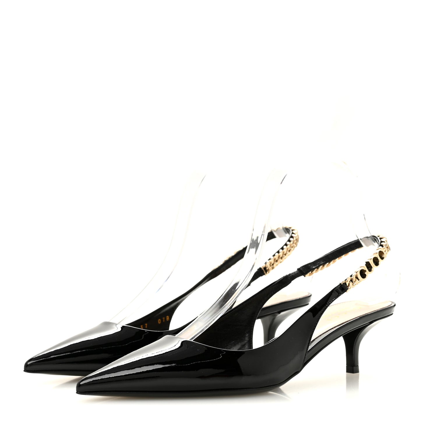 Patent Signoria 35mm Slingback Pumps 37 Black