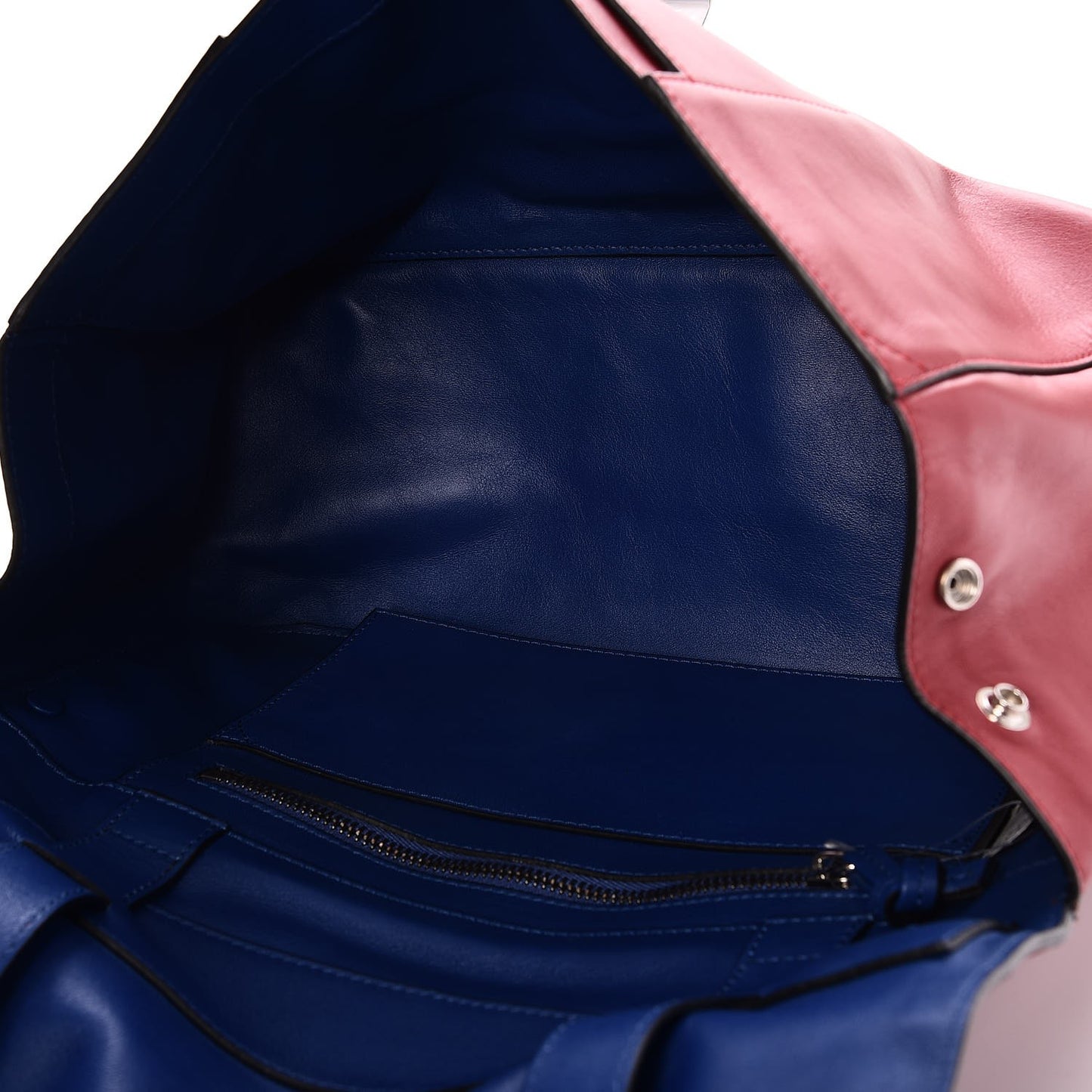 Calfskin Double Sided PS Courier Bag Red