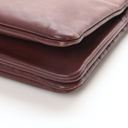 Celine Smooth Lambskin Small Trio Crossbody Bag Burgundy 9 of 9