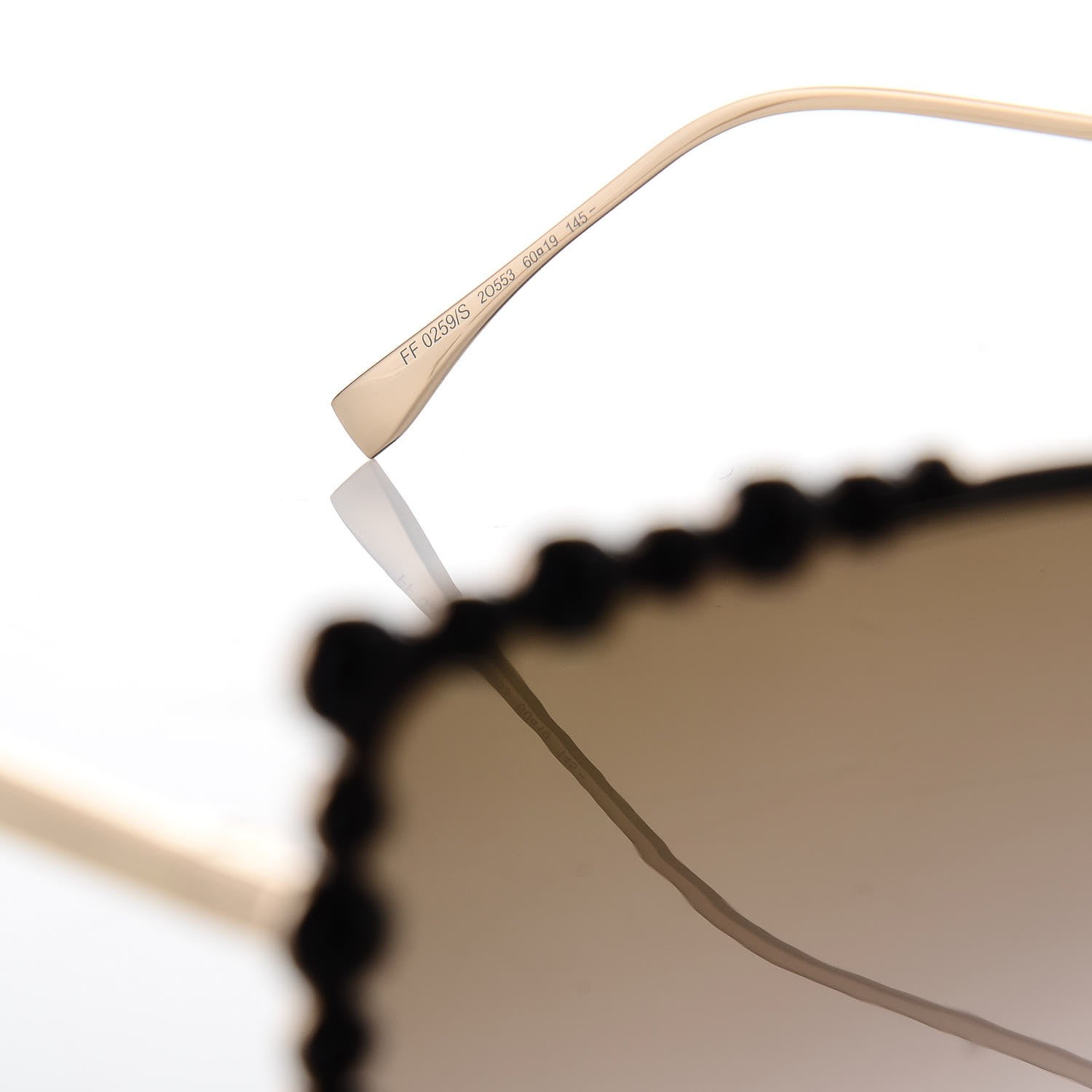 Fendi Square Dots Sunglasses FF 0259/S Black 5 of 8