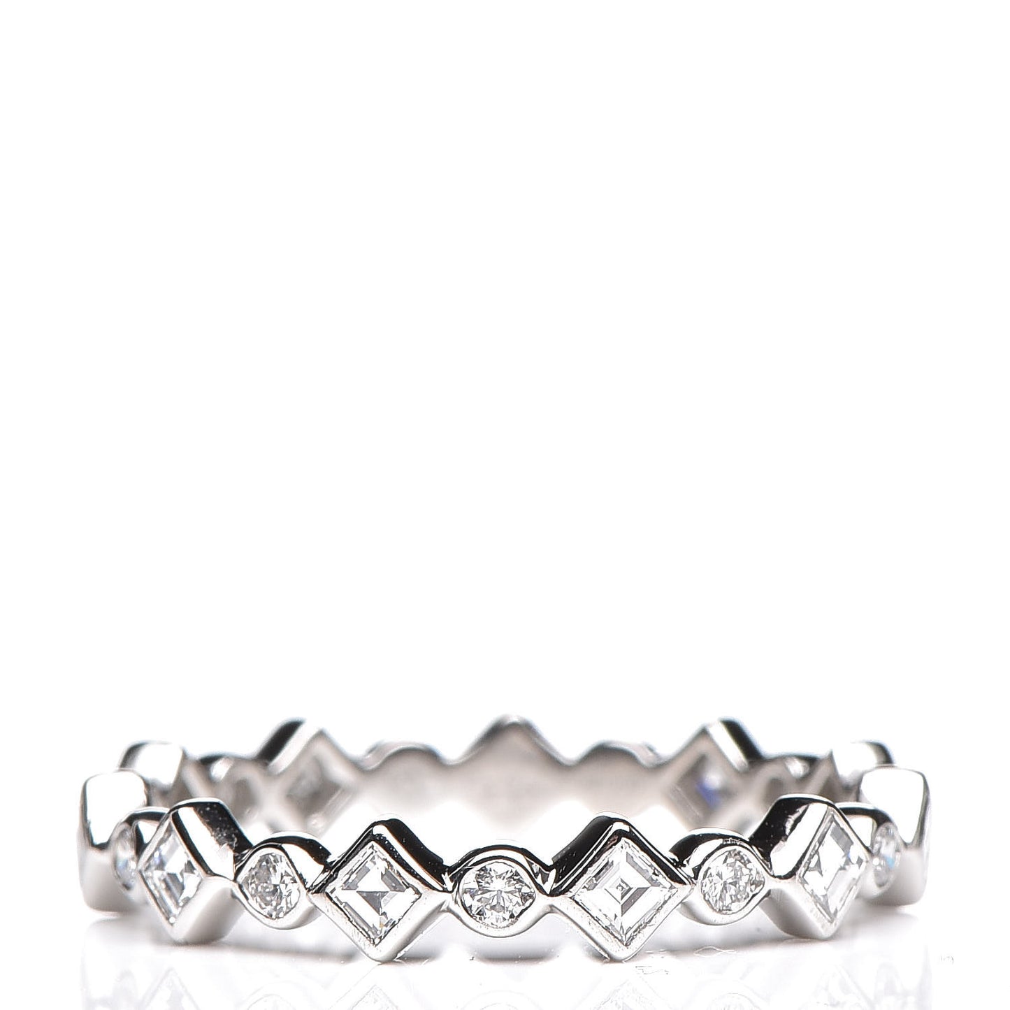 Platinum Diamond Jazz Band Ring 49 4.75