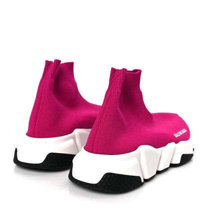 Balenciaga Neoprene Knit Womens Speed Sneakers 36 Fuchsia Pink 5 of 10